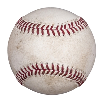2014 Nelson Cruz Game Used OML Selig Baseball Hit For Grand Slam! On 6/25/14 (MLB Authenticated) 
